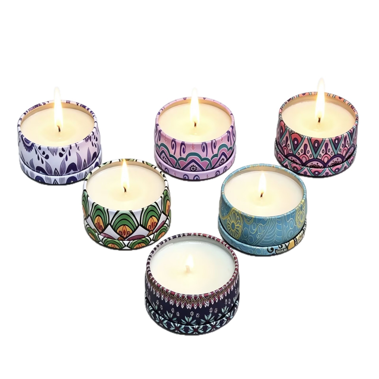Candle Fragrance - ドライフラワー無煙香り付きキャンドル、寝室用長持ちライトフレグランス、ギフト＆お土産ボックスアロマキャンドル