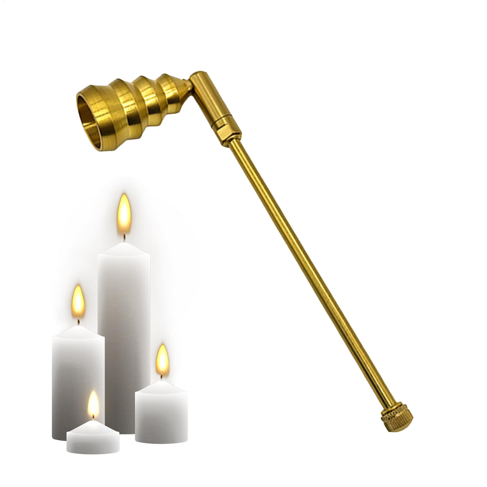 Candle Wick - 金属製の芯消し器、ハンドル付きキャンドル消火器、女性、男性、ホスト、住宅所有者、エンターテイナー向けのアロマセラピーツール