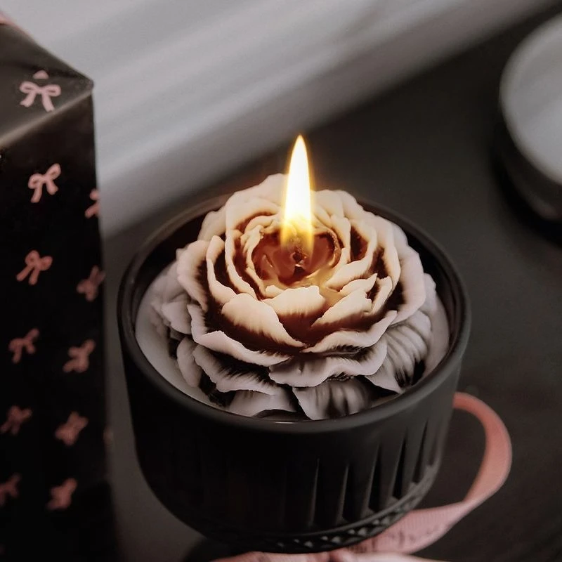 Candle Fragrance - フランスのジャスミンとカメリアの香りのキャンドルギフトボックス。誕生日プレゼントに最適。女性や恋人への贈り物に。自宅や寝室で、長く香りが続く。