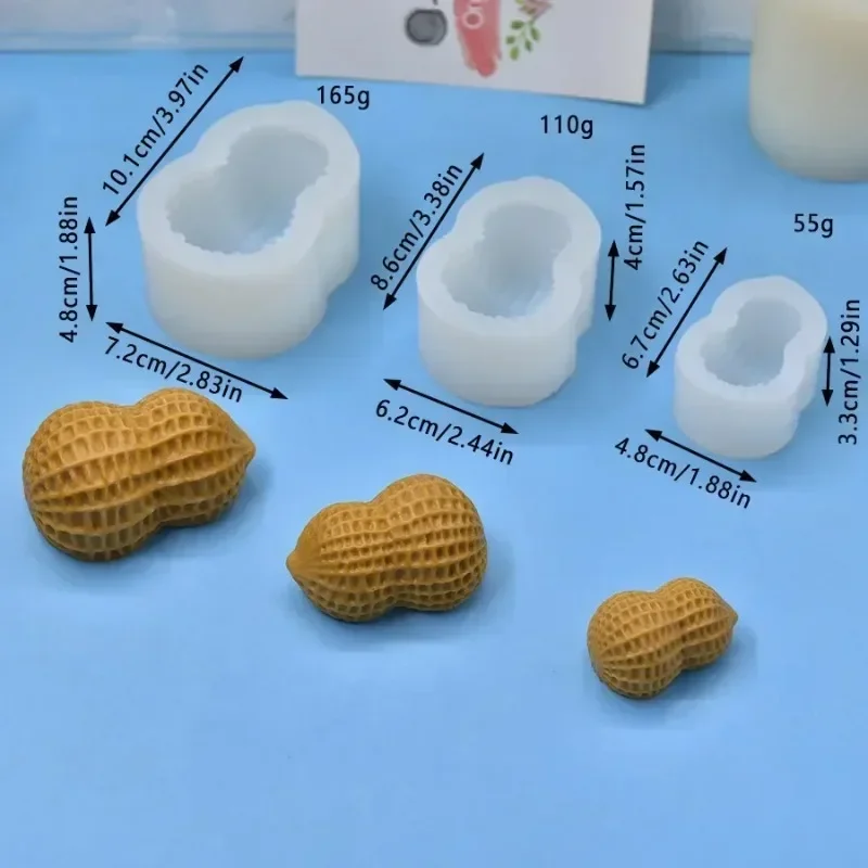 3個入り 2026年 最高品質 新型模擬ピーナッツシリコンモ - Candle Molds のレビューと価格