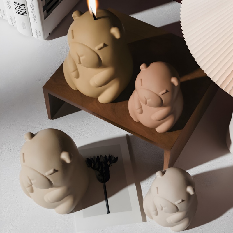 カピバラプディングベーキングシリコーン型 DIY 動物の形の - Candle Fragrance のレビューと価格