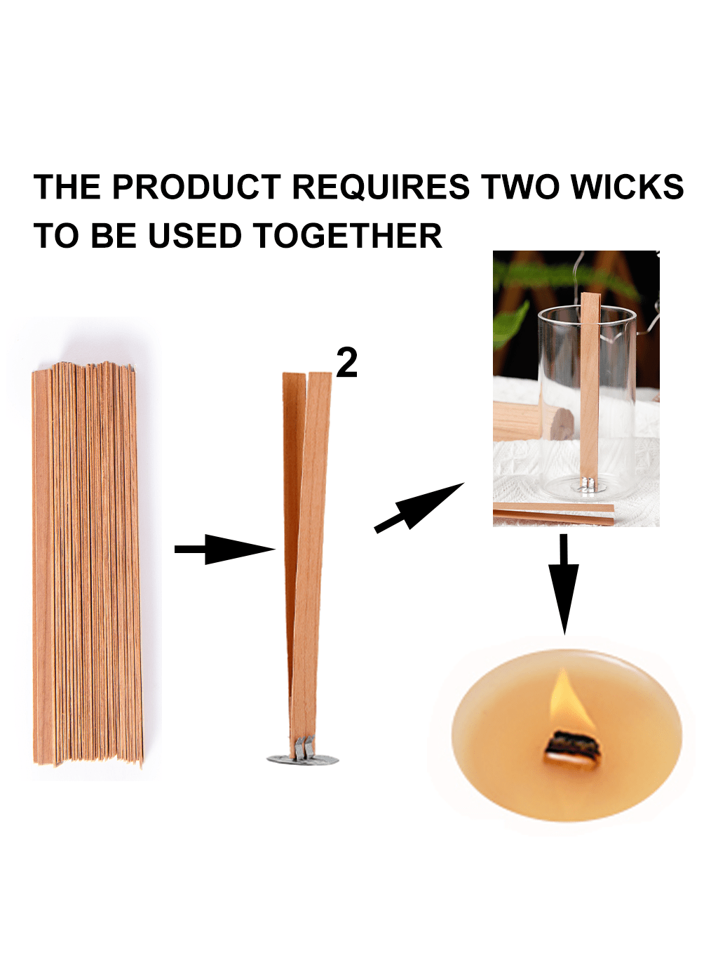 40 個の無煙チェリーウッドキャンドル芯 - 木製芯、長持ち - Candle Wick のレビューと価格