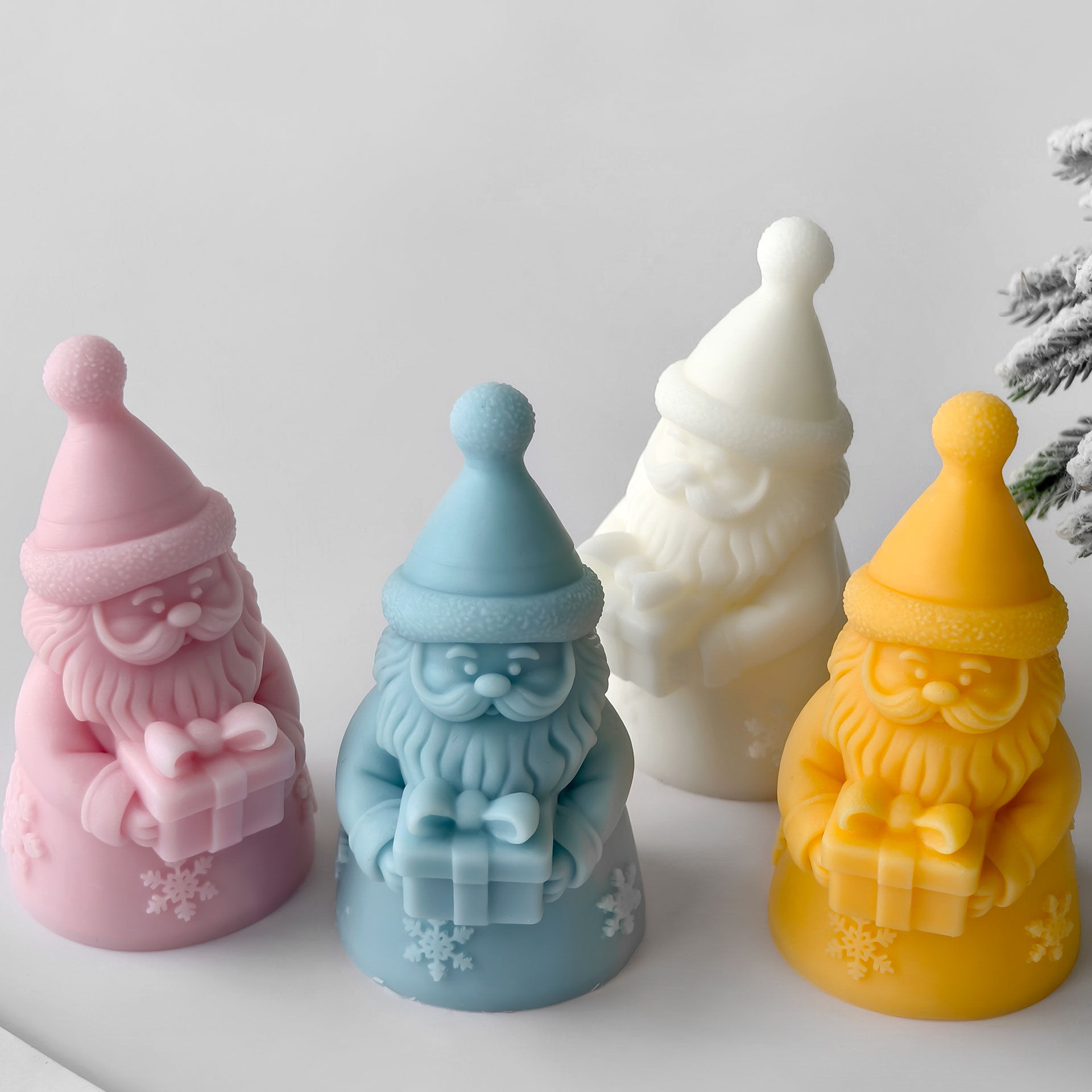 サンタクロースギフトボックスシリコーン型手作りアロマキャンド - Candle Containers のレビューと価格