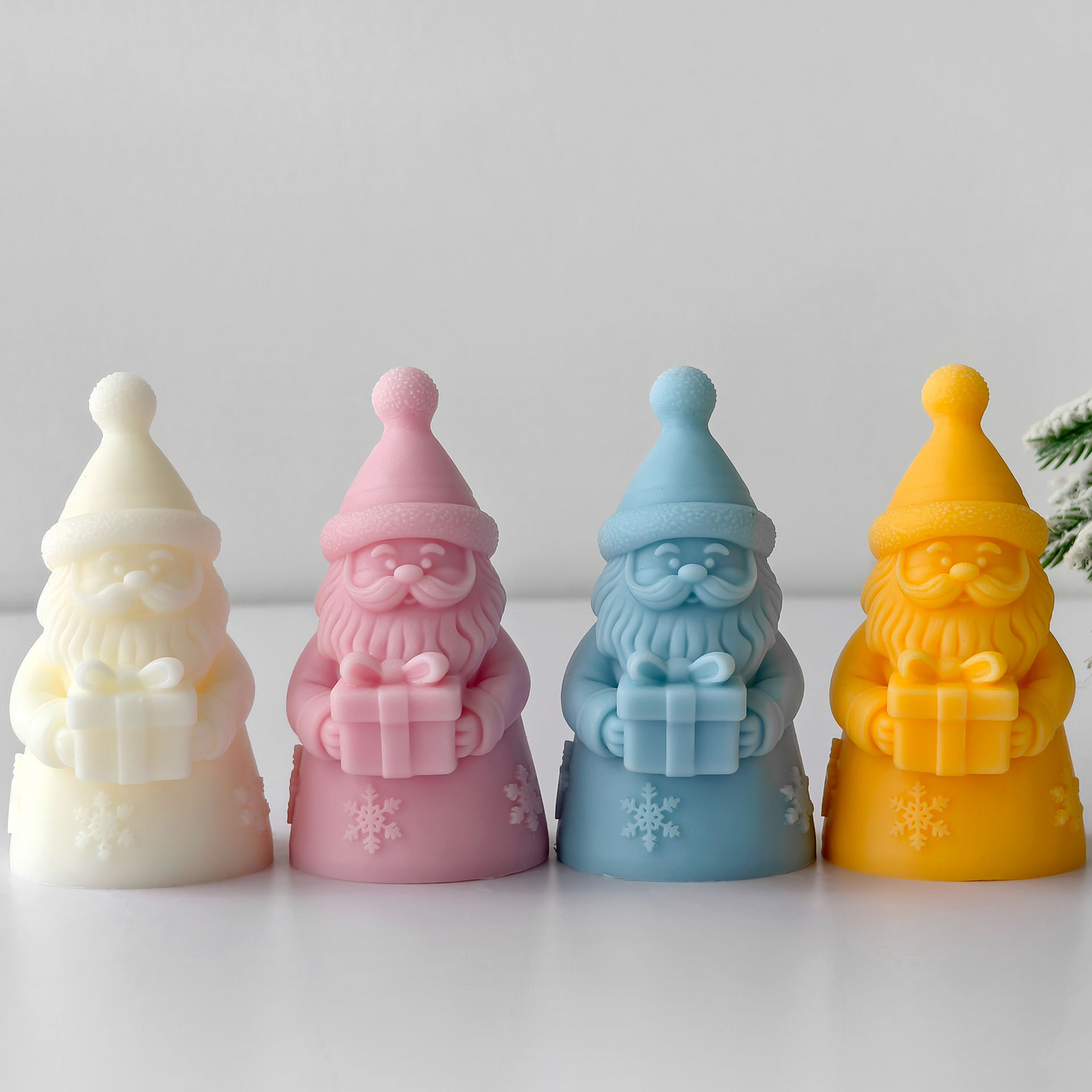 サンタクロースギフトボックスシリコーン型手作りアロマキャンド - Candle Containers のレビューと価格