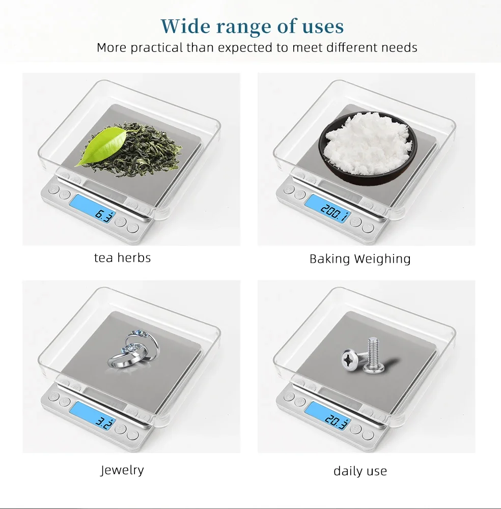 バックライト付き LCD ポータブルミニポケット電子天秤付き - Candle Wax Scale のレビューと価格