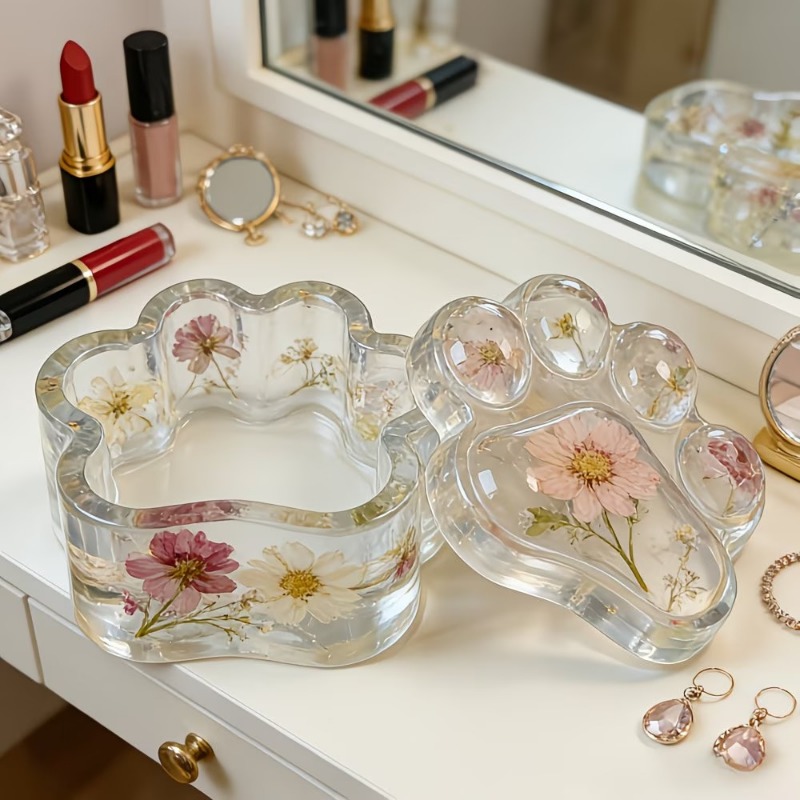 樹脂シリコンモールド愛犬の足跡カバーと収納ボックス収納3D装 - Candle Containers のレビューと価格