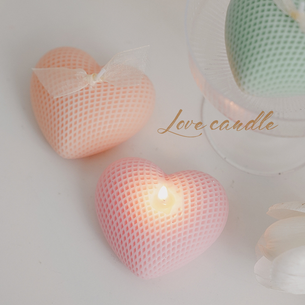 カスタムキャンドル ホームフレグランス ハート型の香り付きキ - Candle Fragrance のレビューと価格