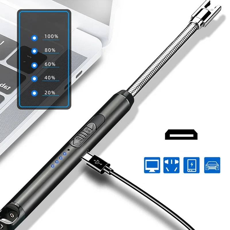 USB充電式アークフレームレスプラズマライター、バーベキュー - Candle Lighter のレビューと価格