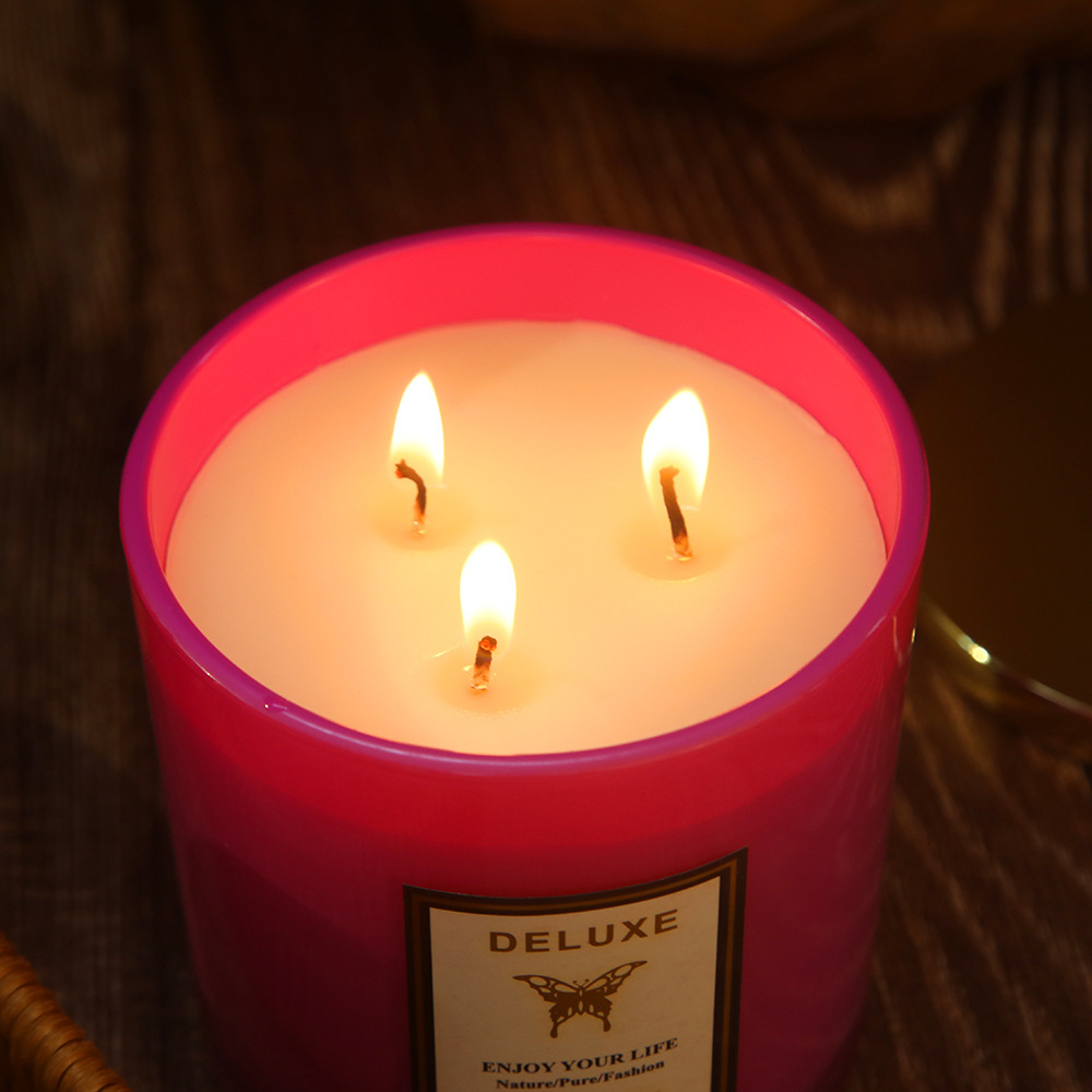 400gの金色の蓋が付いた、香りの良いキャンドル。家庭用、寝 - Candle Fragrance のレビューと価格