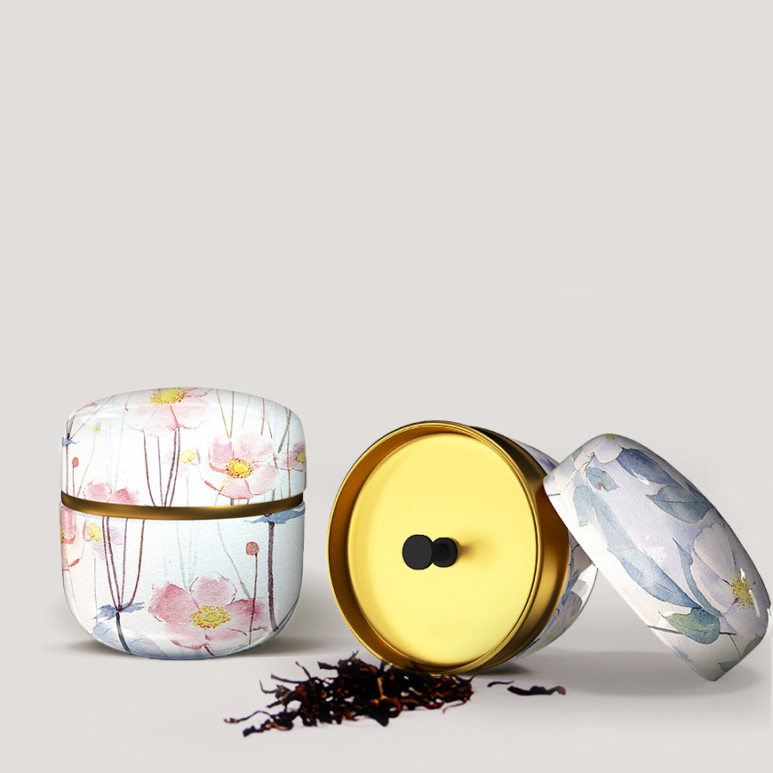 茶容器キャンドル缶ティーボックスキャンディスナック小さな丸い - Candle Containers のレビューと価格