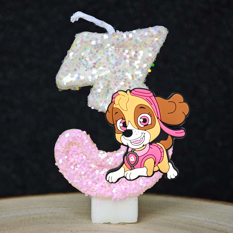 パウ・パトロール アニメ数字0-9キャンドル 誕生日ケーキデ - Silk Candle のレビューと価格