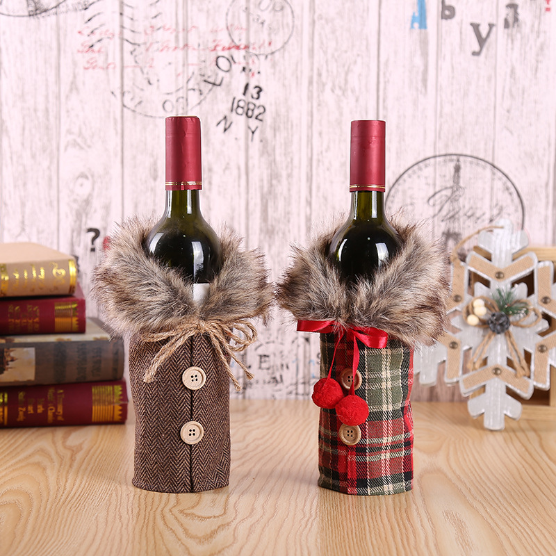 クリスマスワインボトルカバーメリークリスマス装飾ホーム 20 - Candle Lighter のレビューと価格