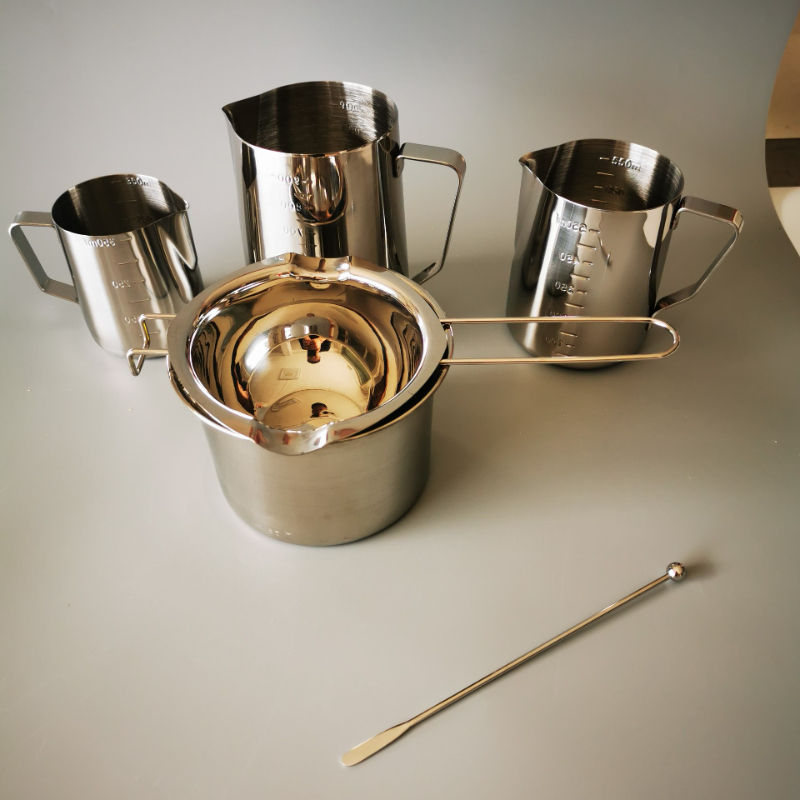 DIY手作りキャンドル製造ツール,ステンレス鋼測定カップ,チ - Candle Wax Scale のレビューと価格