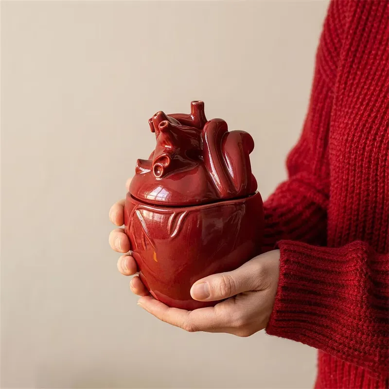 ニコール彫刻ハートキャンドルジャー蓋付き型、石膏またはセメン - Candle Molds のレビューと価格