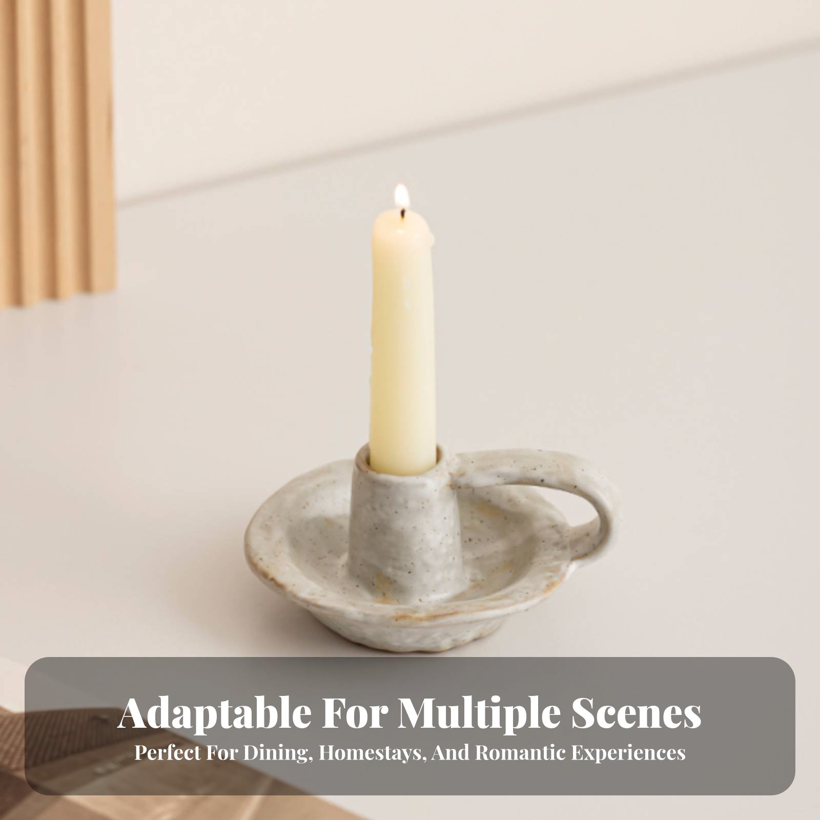 北欧風セラミックキャンドルホルダー、モダンミニマリストテーブ - Paraffin Wax のレビューと価格