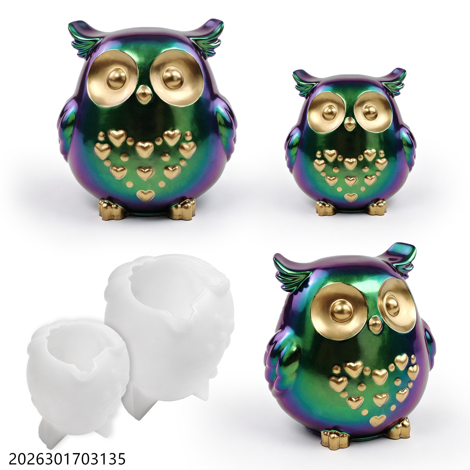 フクロウシリコンモールド 3D鳥型セット DIYエポキシ樹脂 - Candle Making Kit のレビューと価格