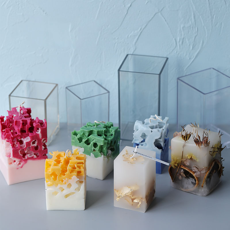 3D 正方形長方形列キャンドルモールド手作りキャンドル作成金 - Candle Making Kit のレビューと価格