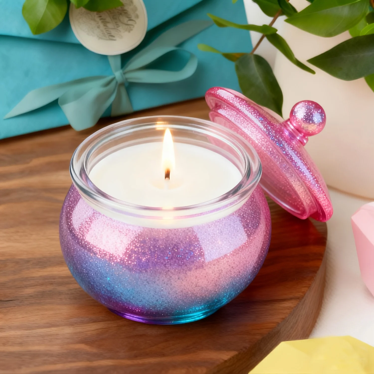 蓋付きの丸い樹脂製缶型1セット、DIYジュエリー収納ボックス - Candle Containers のレビューと価格